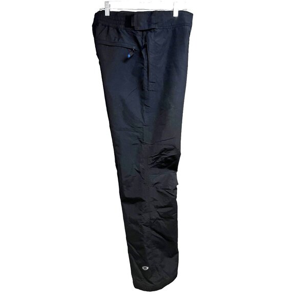 Slalom Black Cargo Ski Snow Pants Small Insulated Waterproof Zip Pockets 32x30 - Picture 6 of 14